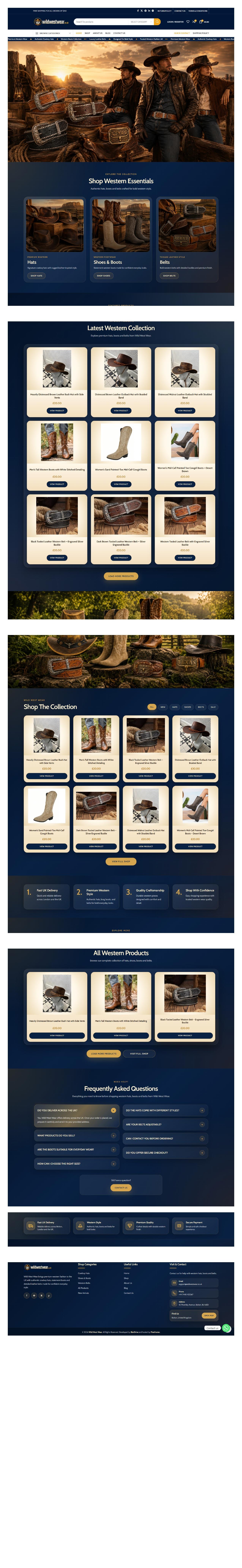 Wild West Wear — E-commerce